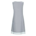 thumbnail image 5 of Hwmodou Women Dresses Tank Dress Spring Loose Sleeveless Vacation Simple Crew Neck Emulation Two Piece Set Dresses Cozy Ladies Sundress, 5 of 8