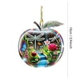 thumbnail image 2 of Hearth & Gear 2D Acrylic Hanging Lightweight Design Easy To Hang Colors Versatile Use Large Stain Glass Window Flower Party Decorations Battery Operated Garland with Timer for Small Hanging Chandelier, 2 of 3