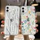 thumbnail image 2 of Luxury Flower Case For iPhone 14 11 13 12 Pro Max XR 7 8 Plus X XS SE 2020 13 Mini 14promax 13promax Silicon Funda Clear Covers, 2 of 5