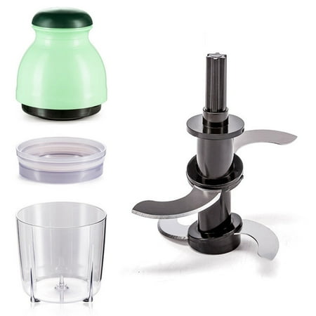 

VeliToy Electric Chopper Vegetables Grinder Corded Garlic Onion Mincer with Double Layer Blades for Spice Meat Baby Food(Green)
