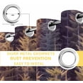 thumbnail image 6 of Yellow Forest Blackout Curtains for Bedroom/Living Room, Thermal Insulated Kitchen Curtains, Pine Tree Summer Botanical Modern Art Grommet Darkening Window Treatment Drapes 52"x84"x2, 6 of 8