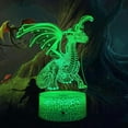 thumbnail image 1 of Luz nocturna LED 3D con dinosaurios que cambian de color para niños, 1 of 1
