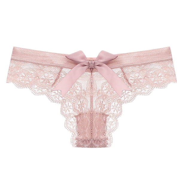 Ropa interior sexy para mujer Encaje Arco Bikini Bragas Perla Sedoso Cómodo Encaje Brife Fridja nalpqowj14919