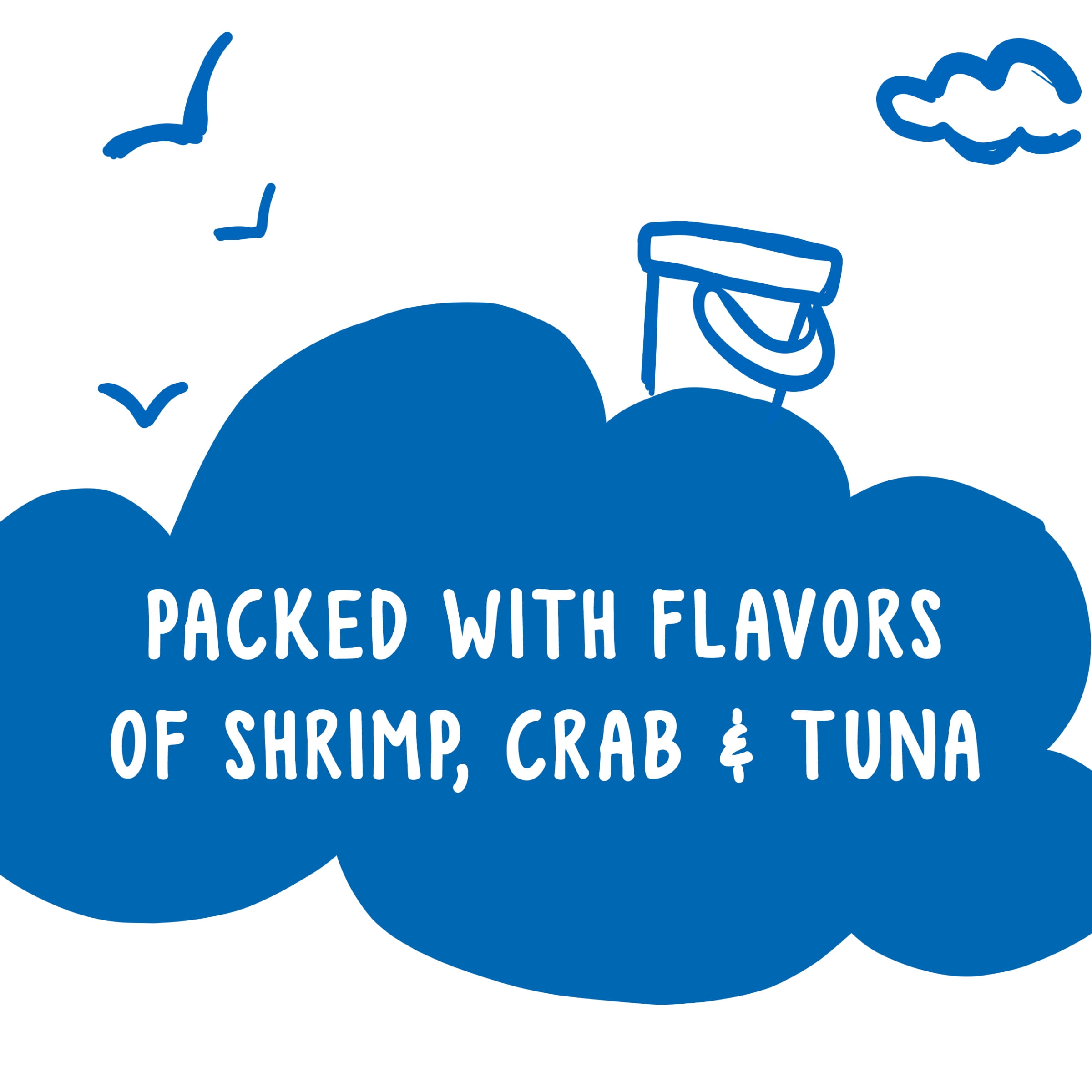 Purina Friskies Party Mix Shrimp Crab & Tuna Treats for Cats, 30 oz Can - 2