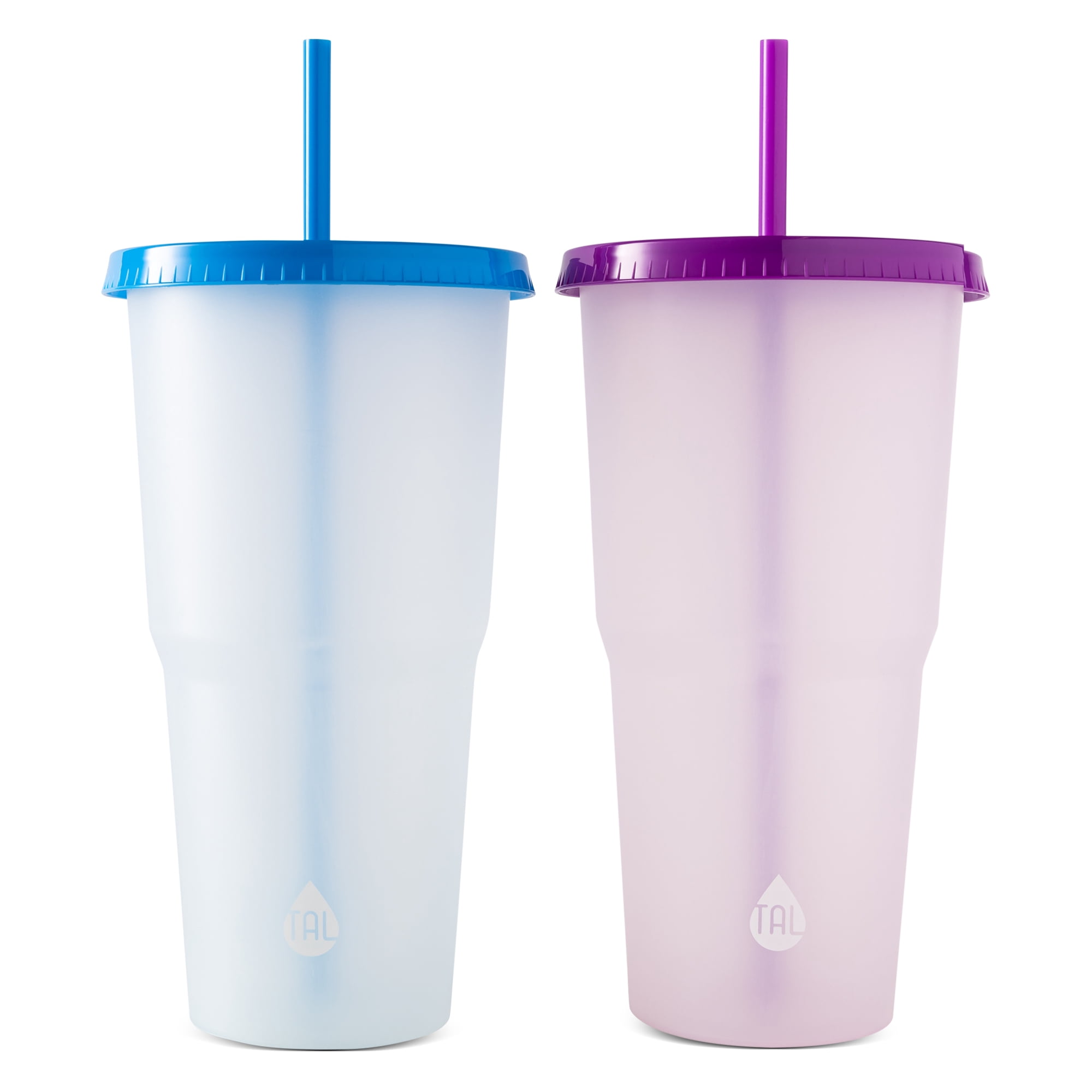 (2 pack) TAL Color Changing Tumbler 40oz, 2-Pack