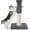 Dark Gray, variant on Cat Scratching Post with Sisal & Carpet for Indoor Cats, 23.6" | Cat Scratcher with Wide Stable Base, Interactive Hanging Toys, Ideal for Kittens, Small Cats and Everyday Indoor Play