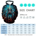 thumbnail image 5 of Rebaike Men's 3D Spider Web Hoodie Realistic Spider Pullover Sweatshirt Halloween Creepy Crawly Costume Top, 5 of 8