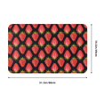thumbnail image 2 of Bathroom Rugs Non Slip Washable - red strawberries print Kitchen Mats for Floor, Area Rugs for Entryway Rugs Indoor, Laundry Bathroom Room Door Rug with Rubber Backing 20x31.5in, 2 of 8