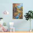 thumbnail image 4 of Canvas Wall Decor for Bedroom Autumn Cabin Fall Forest Lake Tree Leaves Scarecrow Canvas Prints Wall Art Modern Pictures Artwork Autumn Harvest Thanksgiving Canvas Print 16x24inch Framed, 4 of 8