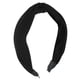 thumbnail image 1 of Satén Anudado Diadema, Pelo Diadema para Mujeres, Negro, 1.2 Pulgadas Ancho, 1 of 7