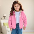thumbnail image 2 of Coerni Boys Girls Cute Heart Hoodies Zip Up Fleece Lined Sweatshirt Hooded Cozy Preppy Sweater Teen Classic Long Sleeve Clothes, 2 of 7