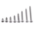 thumbnail image 1 of 200 tornillos autorroscantes de acero inoxidable SS304 M3 con cabeza plana, 1 of 15