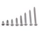 thumbnail image 1 of Shexton Tornillos, 200pcs M3 Acero Inoxidable SS304 Tornillos autorroscantes Pan Flat Truss Head(Cross Round Head), 1 of 14