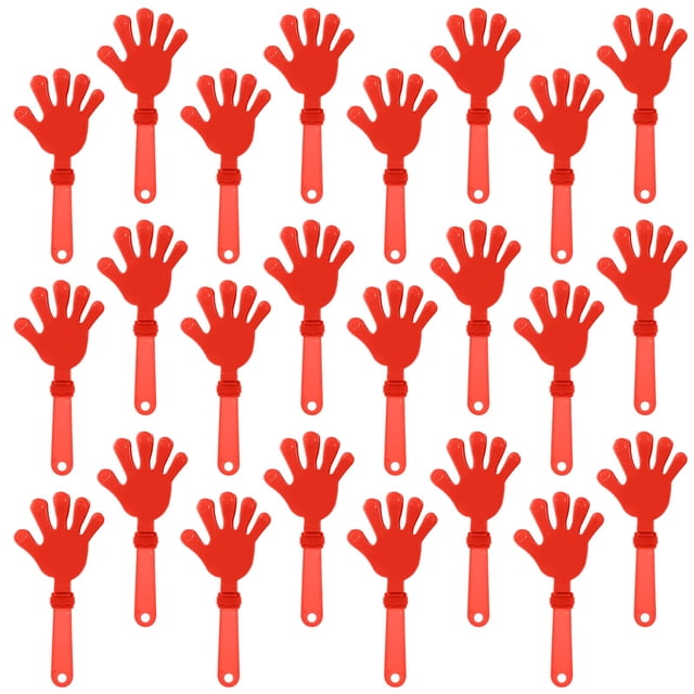 Baquetones de mano ZCYSRLQIN, 19 cm, plástico, rojo coral, 24 unidades