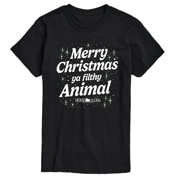 Home Alone - Merry Christmas Filthy Animal - Men's Short Sleeve Graphic T-Shirt