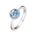 thumbnail image 4 of Lafonn Birthstone Sterling Silver Platinum Plated Lassire DECEMBER Ring (Appx: 1.05 cttw Blue Topaz Appx 0.85 cttw), 4 of 5