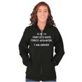thumbnail image 3 of Funny I Am Awake Sarcastic Attitude Zip Up Hoodie Men's Women's Brisco Brands S, 3 of 6
