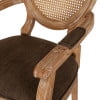 thumbnail image 4 of Noble House Huller Indoor French Fabric Upholstered Dining Chair, Set of 4, Brown, 4 of 8
