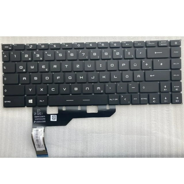 Clavier RU/US/SP/GR pour MSI Prestige 14 P14 Moderne 14 15 GS66 GE66 GP66 P40 MS-14D3 MS-14D2 MS-14D1 avec Rétroéclairage RGB Per-Key