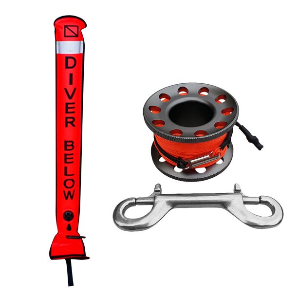 Scuba Diving Sausage SMB Surface Marker & Dive Finger Spool