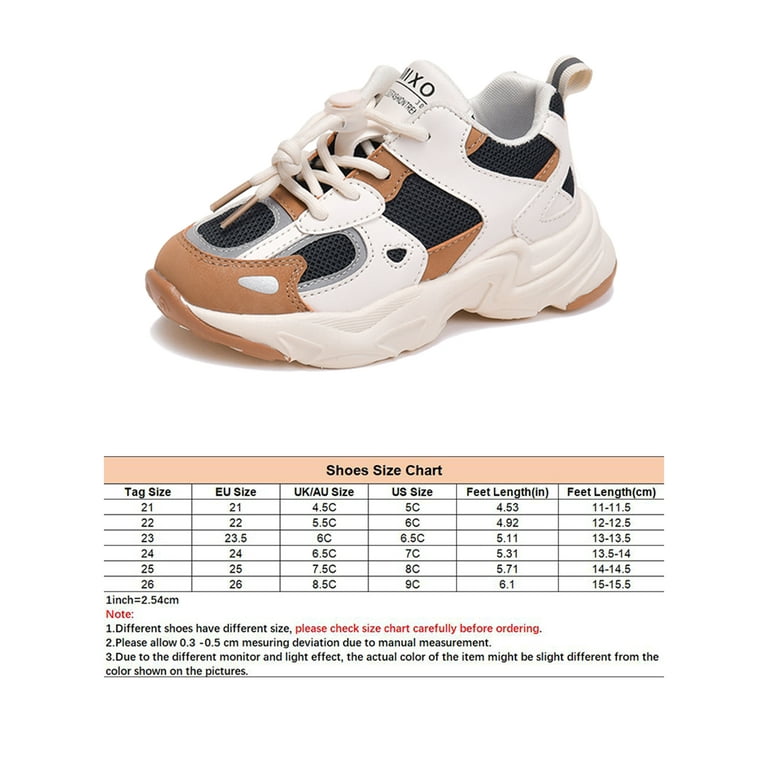 Crocowalk Boys Girls Sneakers Lace Up Running Shoe Sport Athletic Shoes Kids  Trainers Hiking Slip Resistant Platform Yellow 5C - Walmart.com