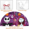 thumbnail image 5 of Cute Skull Pattern Christmas Tree Skirt 36" for Halloween Thanksgiving Xmas New Year Decor Mat Party Holiday Home Occasion Decorations Supplies, 5 of 6