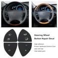 thumbnail image 3 of Car Interior Button Stickers, Abrasion  Steering Wheel Button Repair Decal High Adhesion  for S-Class W220, 3 of 8