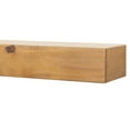 thumbnail image 3 of Mantels Direct Dakota 48 Inch Golden Pecan Floating Pine Wood Fireplace Mantel Shelf, 3 of 10