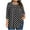Black, variant on Besolor Womens 3/4 Length Sleeve Tops Polka Dots Crewneck Dressy Blouses Pleated Casual Plus Size Tunic Shirts