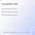 thumbnail image 3 of Gloss Black ABS Grille Overlay for 2024-2025 Nissan Altima S/SL/SV, 3 of 3