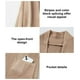 thumbnail image 4 of Jersey tipo cárdigan Astylish Chunky para mujer, color caqui oscuro, talla L, 4 of 6