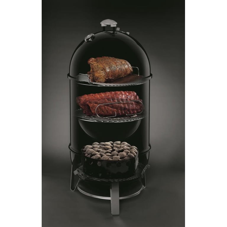 Weber, Charcoal Smoker, 18-Inch, Black, with Adjustable Vents