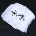 thumbnail image 4 of Halloween Decorations Artificial Spider Web Super Stretch Cobwebs With Fake Spiders Scary Party Scene Decor Indoor Outdoor Props, 4 of 5