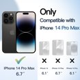 thumbnail image 2 of JETech Case for iPhone 14 Pro Max 6.7-Inch, Shockproof Phone Bumper Cover, Solid Color Matte TPU Frame, Anti-Scratch Clear Back (Space Black), 2 of 6