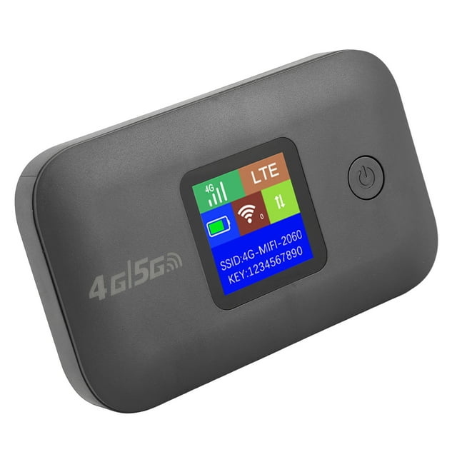Enrutador Portátil 4g Lte, Punto de Acceso Móvil con Ranura para Tarjeta Sim, Admite de 8 A 10 Usuarios Señal Estable Batería de 3000 Mah, Hecho de Abs de Primera