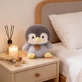 thumbnail image 6 of Penguin Plush Desktop Figurine Soft Stuffed Animal Ornament Cozy Cushion Decor for Office Desk Bedroom, 6 of 7