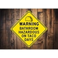 thumbnail image 2 of Funny Taco Sign Diamond Aluminum Metal Decor Sign - 12" x 12", 2 of 4