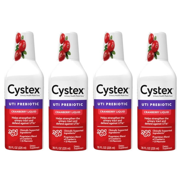 Cystex Urinary Health Maintenance Antioxidant Cranberry 7 6oz 4 Pack