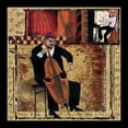 thumbnail image 2 of CW Designs Inc. 26x26 Gold Ornate Wood Framed with Double Matting Museum Art Print Titled - Jazz Cello, 2 of 4