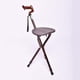 thumbnail image 1 of Bastón plegable con asiento, silla ligera portátil, taburete, bastón de viaje, silla para personas mayores con 3 patas, 1 of 4