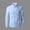Light Blue, variant on Men's Dress Button Down Shirts Fashion Color Blocked Formal Collar Shirts Casual Long Sleeve Plus Size Blouses Business Work Tops