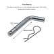 thumbnail image 5 of sweethay Pasador de enganche de remolque de acero inoxidable, pieza de conector de Clip de repuesto para cortacésped de camión automotriz de Vehículos, repuestos y accesorios Mis, 5 of 6