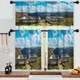thumbnail image 3 of LALILO Kitchen Curtains and Valances Set of 3 36" Chic Window Treatment Tiers for Window Decor, 3 of 5