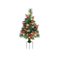 thumbnail image 1 of Remplisseur Lumineux de Noël Lit Arbres de Noël avec Baies Dorées et Rouges Trépied et Lumières LED Extérieur Remplisseur de Jardinière Fleurs sur le Mur Roses Fleurs en Vase Fleurs pour Extérieur Suspendu, 1 of 4