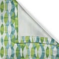 thumbnail image 4 of Ambesonne Grunge Valance Pack of 2, Geometric Oval Shapes, 54"X12", Apple Green Turquoise, 4 of 5