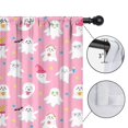 thumbnail image 4 of Blackout Kids Curtains,Cute Halloween Ghosts Pattern Childrens Insulated Curtains Set Of 2,Bedroom Essentials,Toddler Room Decor 52"x84", 4 of 5