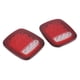 thumbnail image 3 of Luz trasera de freno 16 LED luz de marcha atrás doble color rojo blanco luz de posición lateral forma cuadrada LED traseras luces de remolque aptas para Je_ep Wra_ngl_er JK TJ ANGGREK Otros, 3 of 8