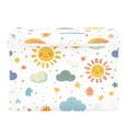 thumbnail image 7 of Yayeee Collapsible Cube Storage Bin with Lid Fabric Closet Decorative Basket with Handles, Rainbows Pattern, 7 of 7