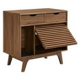 thumbnail image 3 of Pemberly Row Modern / Contemporary Wood Cat Cabinet in Walnut, 3 of 17
