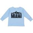 thumbnail image 3 of Inktastic Miami Skyline Grunge Boys or Girls Long Sleeve Toddler T-Shirt, 3 of 5